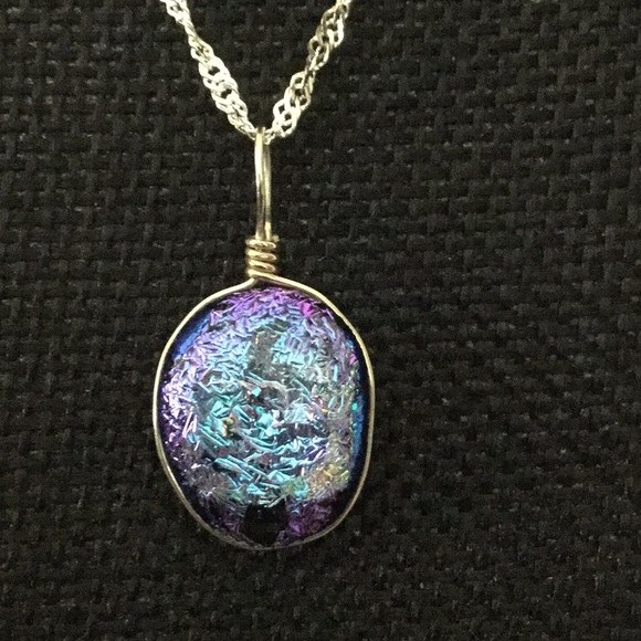 Jewelry - Vtg.925 18”ItalianSterlingSilver Necklace W/Pendt